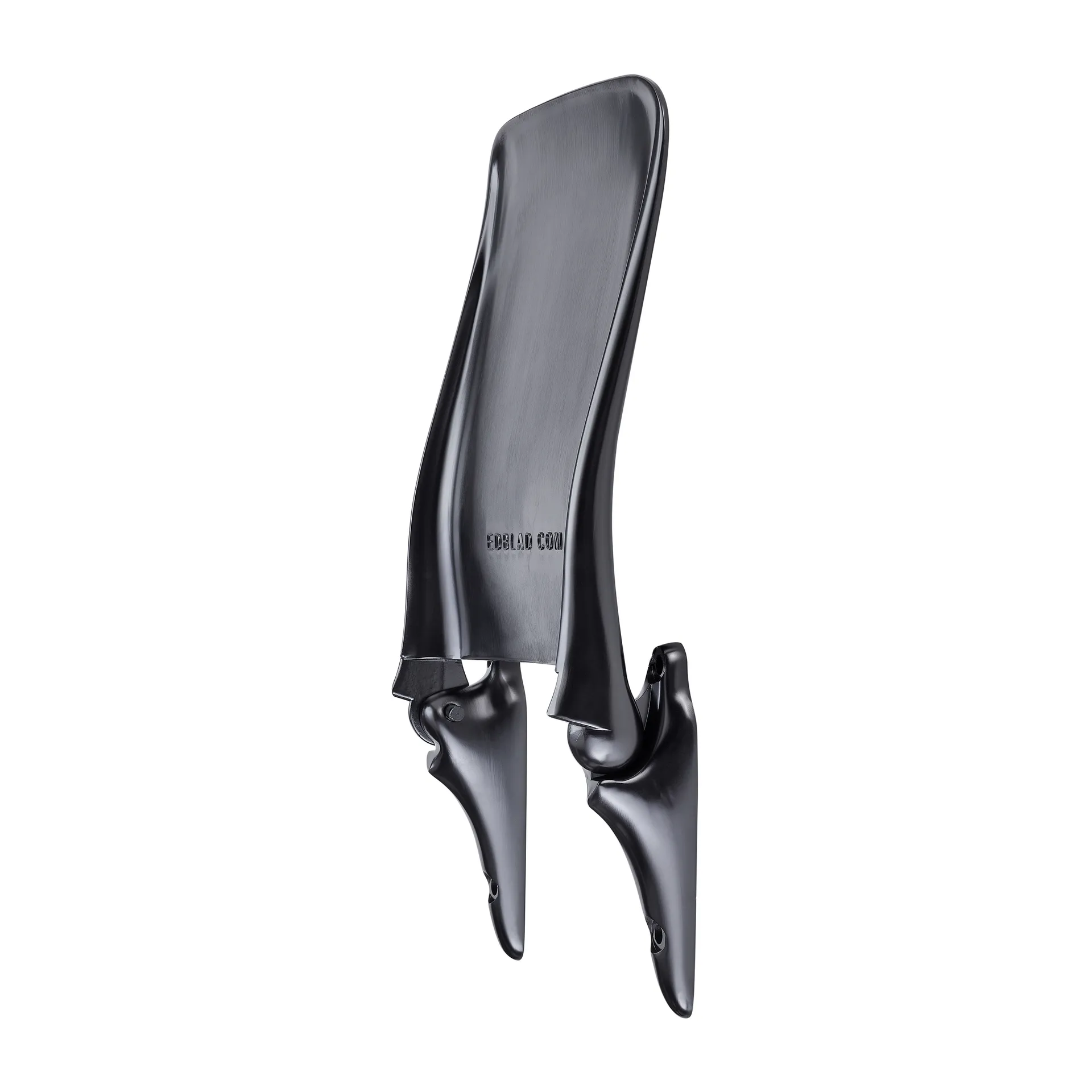 Silla de pared plegable, acabado mate, Aluminio lacado negro Edblad