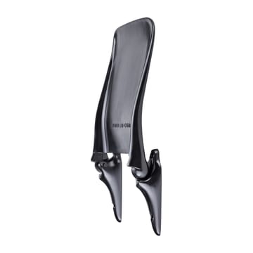 Silla de pared plegable, acabado mate - Aluminio lacado negro - Edblad
