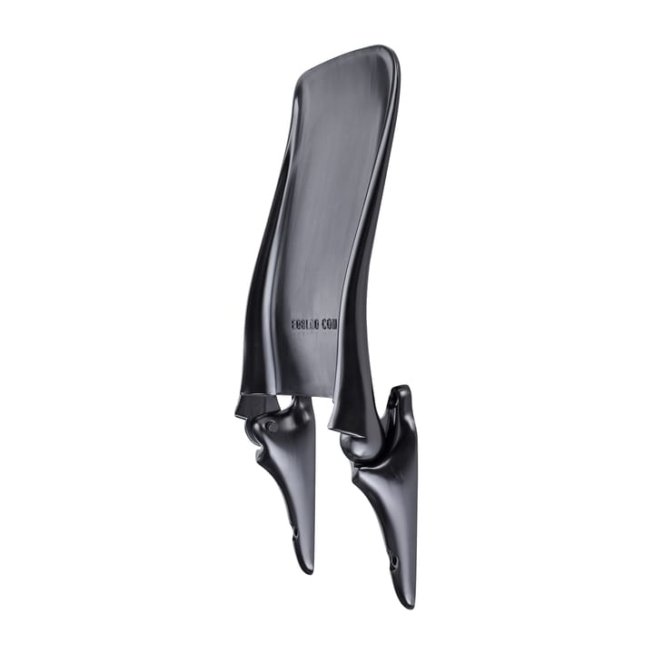 Silla de pared plegable, acabado mate, Aluminio lacado negro Edblad
