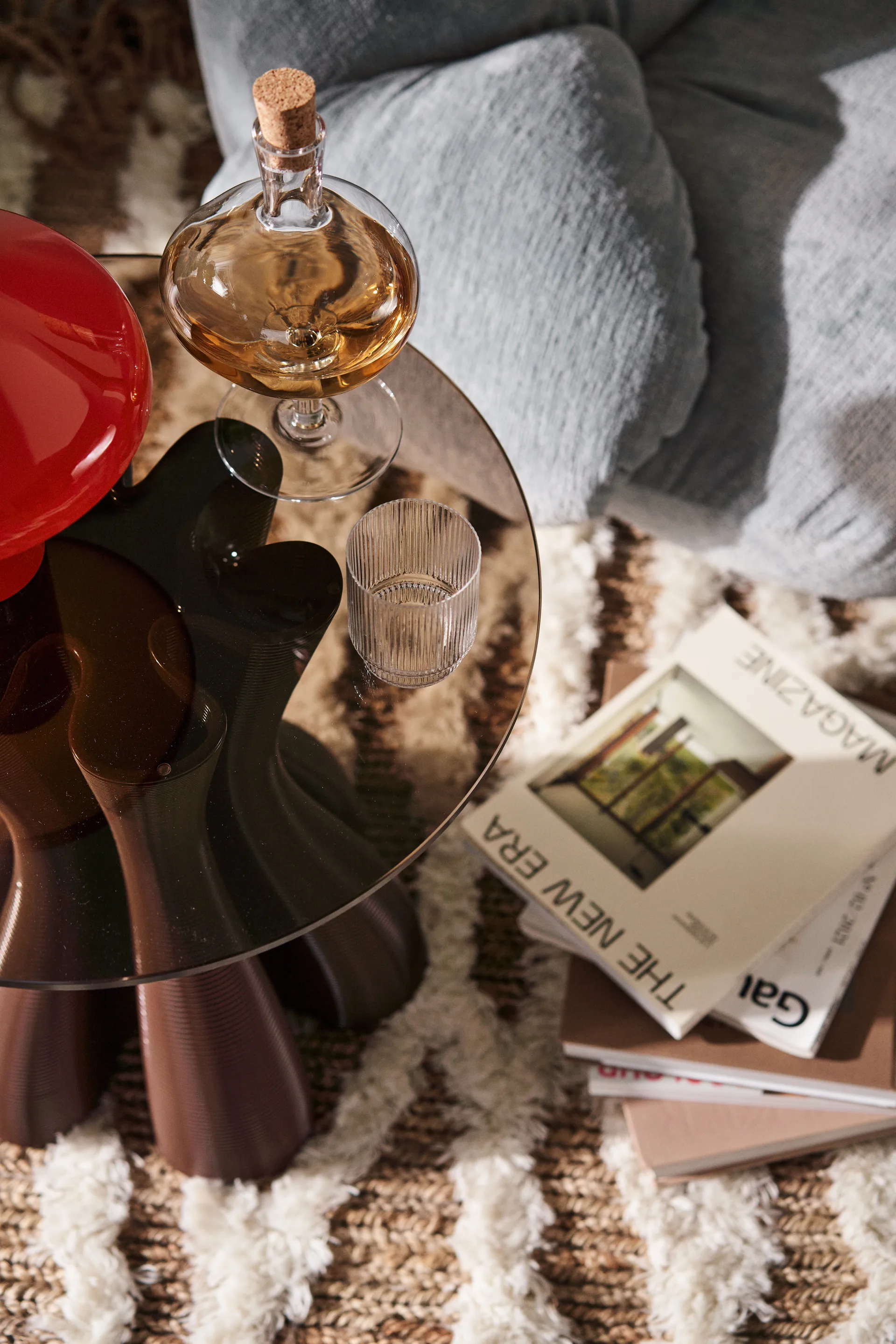 Mesa auxiliar Anemone Ø50 cm, Chocolate Ekbacken Studios