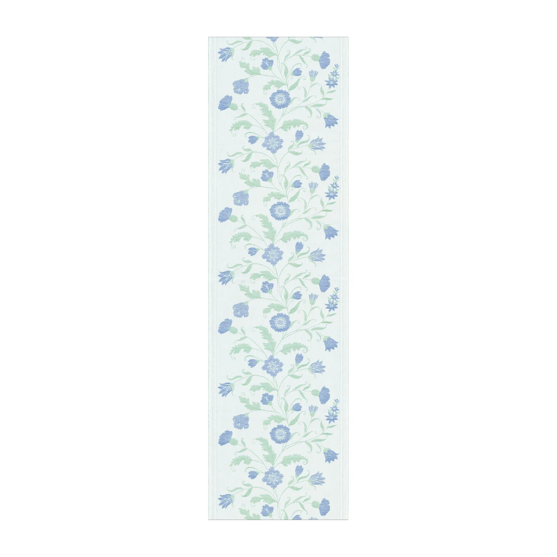 Camino de mesa Blå blom, 35x120 cm Ekelund Linneväveri