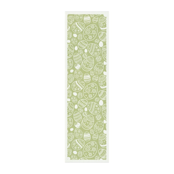 Camino de mesa Easter Egg 35x120 cm - verde - Ekelund Linneväveri