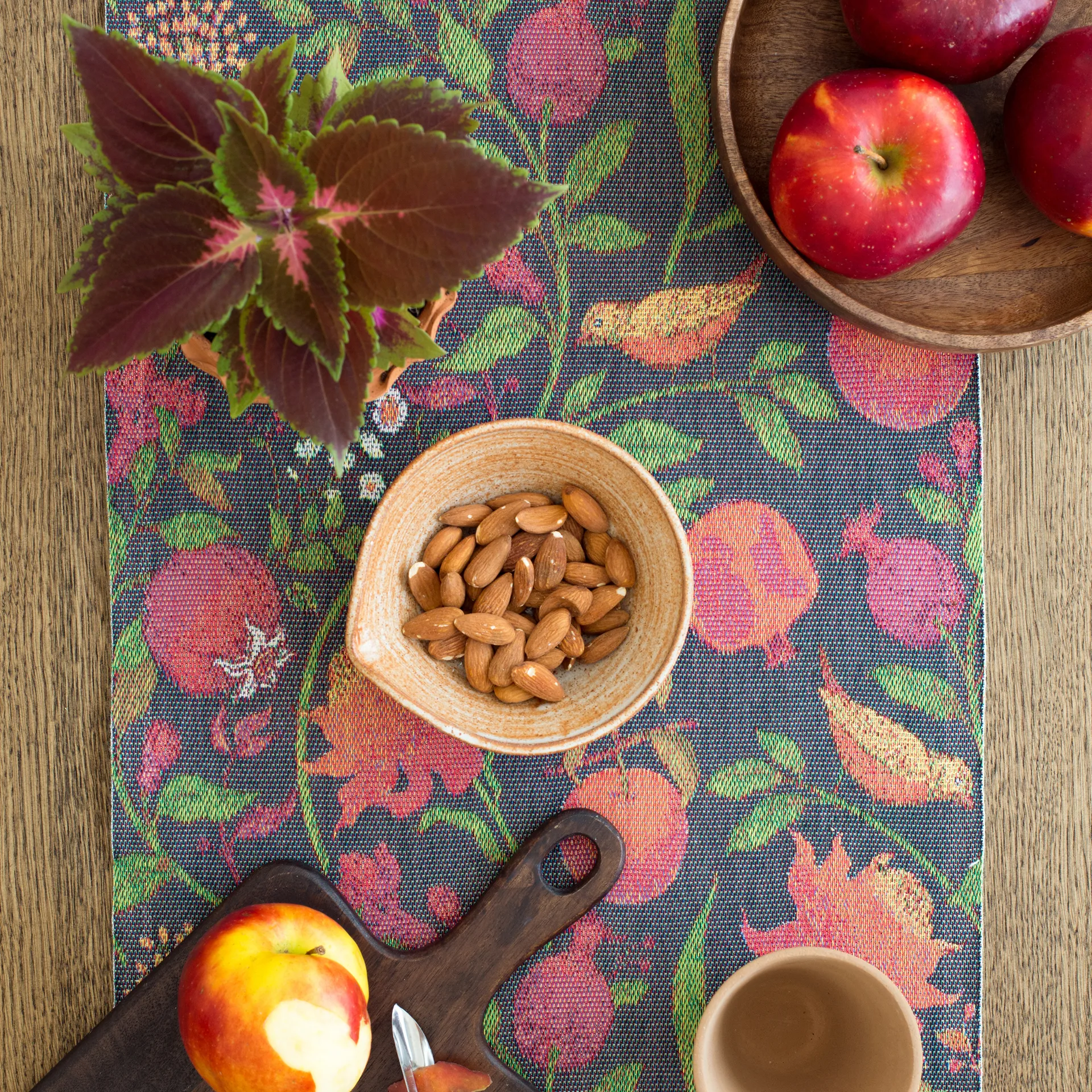 Camino de mesa Fruktrik 35x120 cm, Multi Ekelund Linneväveri