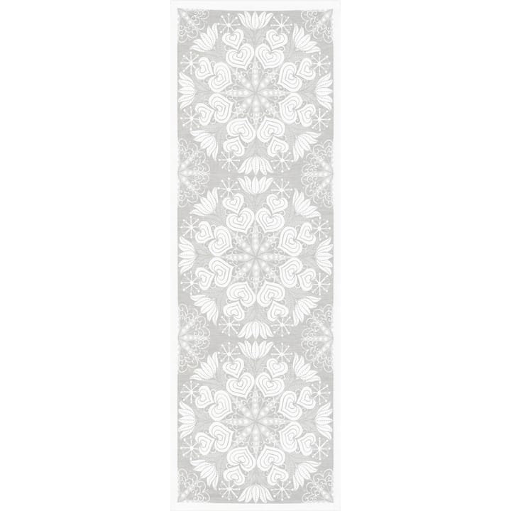 Camino de mesa Hjärtbo 50x150 cm - gris - Ekelund Linneväveri