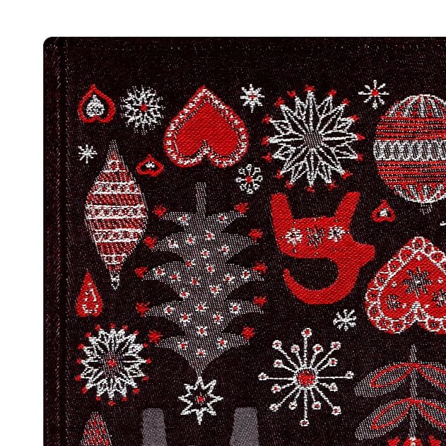 Camino de mesa Julnatt, negro Ekelund Linneväveri
