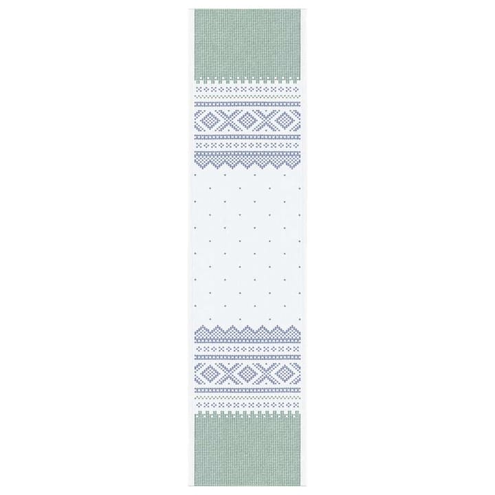 Camino de mesa Marius 35x140 cm, verde-azul Ekelund Linneväveri
