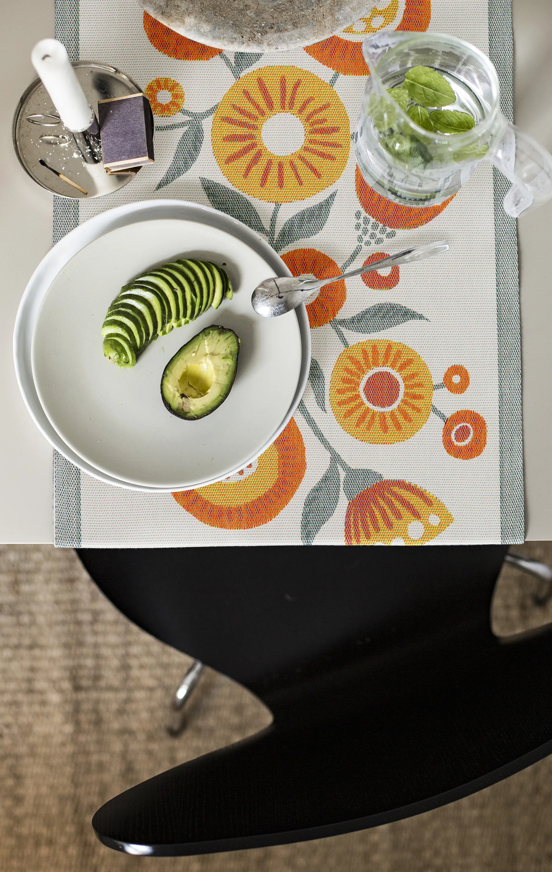 Camino de mesa Solblomma, 35x100 cm Ekelund Linneväveri