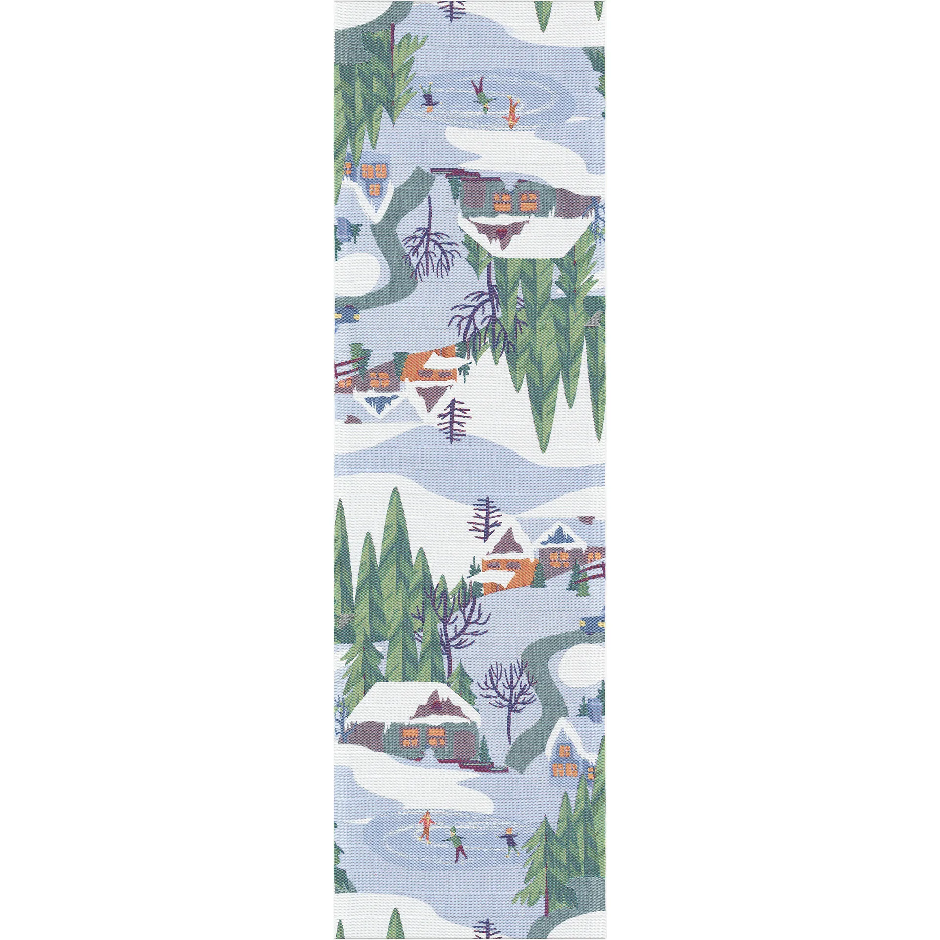 Camino de mesa Vinterliv 35x120 cm, Multi Ekelund Linneväveri