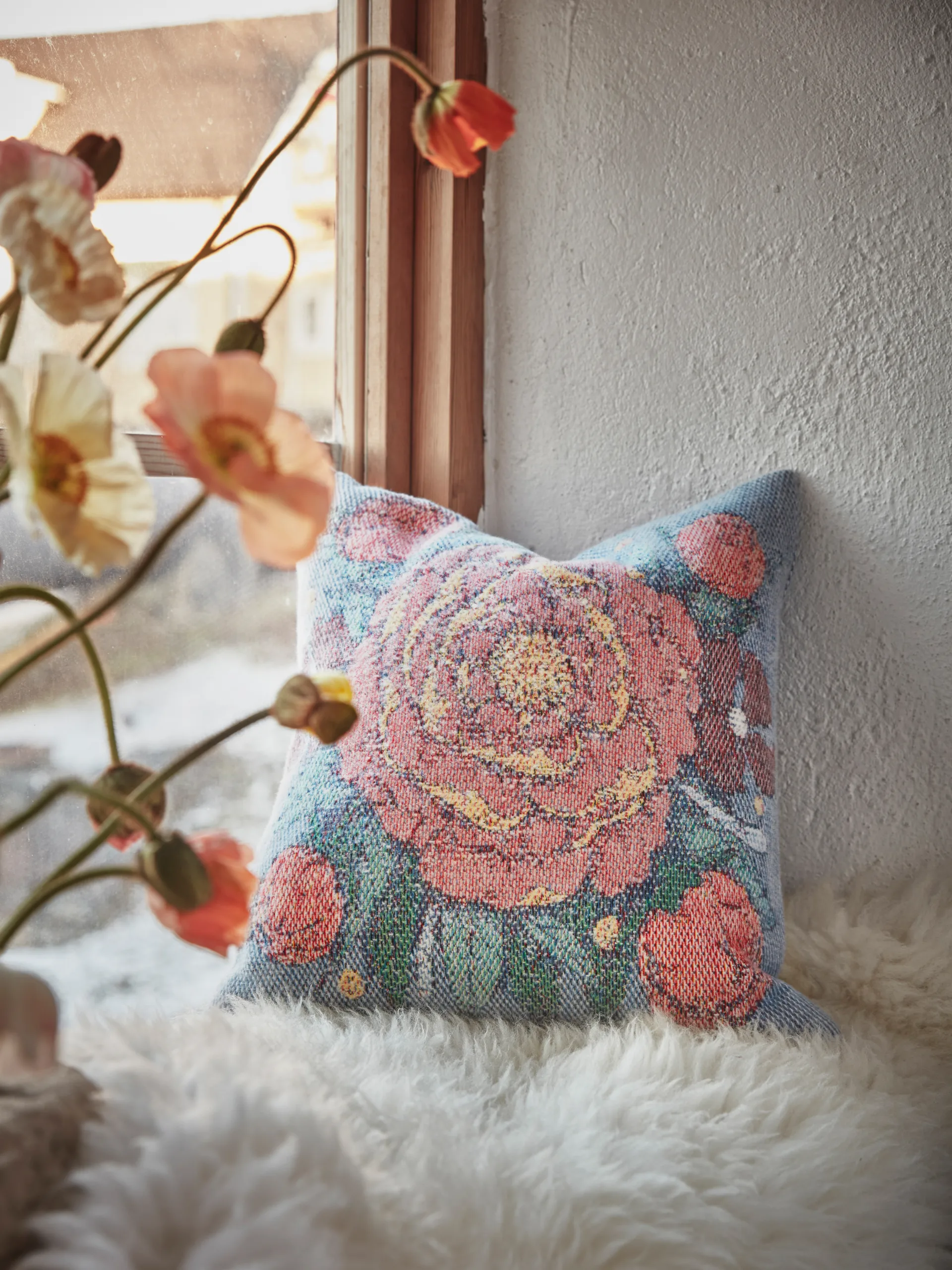 Funda de cojín Frida Kahlo 40x40 cm, Vida Ekelund Linneväveri