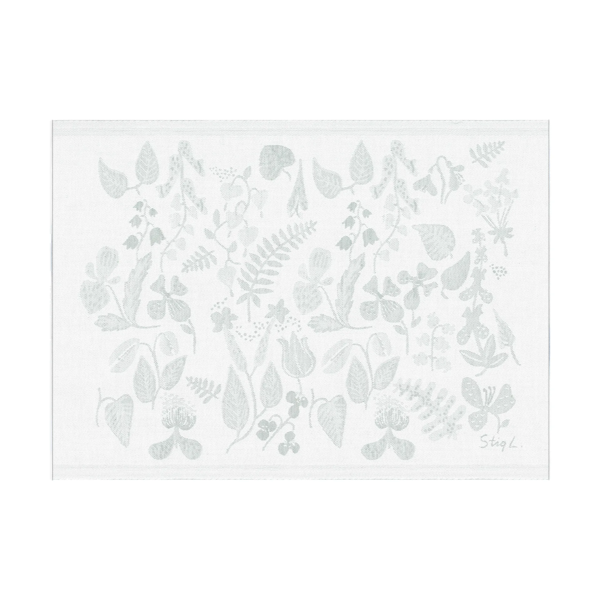 Funda de cojín Herbarium 35x48 cm, Gris Ekelund Linneväveri