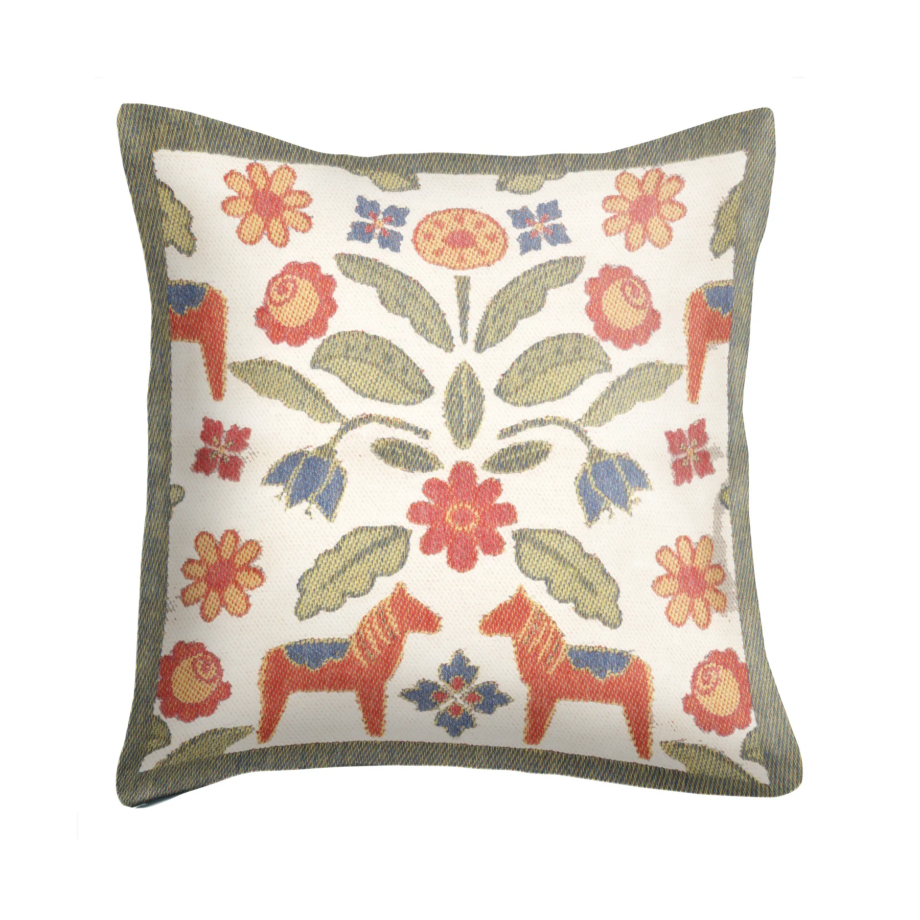 Funda de cojín Kurbitsblom 40x40 cm, Multi Ekelund Linneväveri