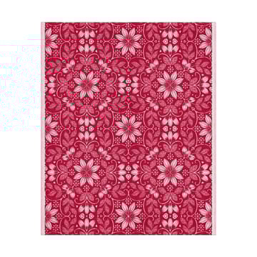 Manta de algodón Värme 140x170 cm - Rojo - Ekelund Linneväveri