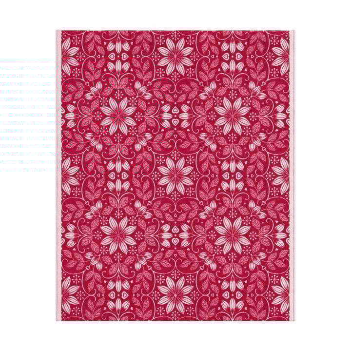 Manta de algodón Värme 140x170 cm - Rojo - Ekelund Linneväveri