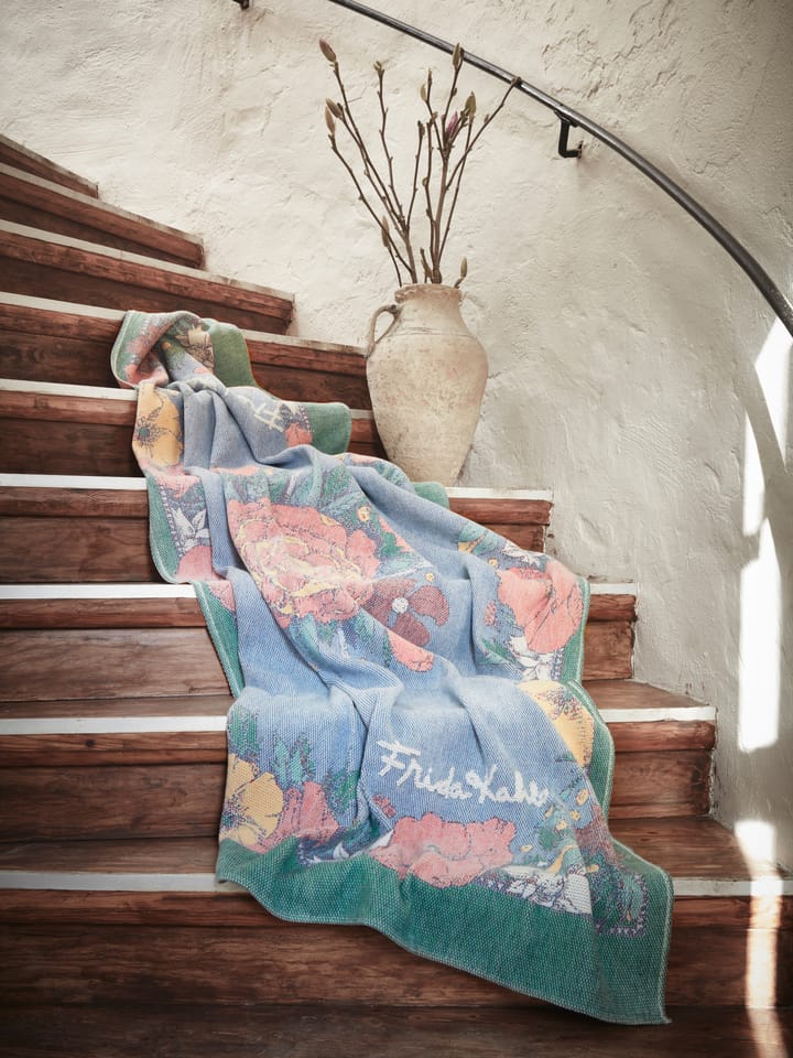 Manta Frida Kahlo 140x170 cm, Vida Ekelund Linneväveri