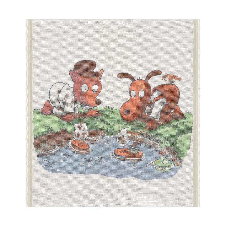 Manta infantil Barkbåtar 70x75 cm, Multi Ekelund Linneväveri