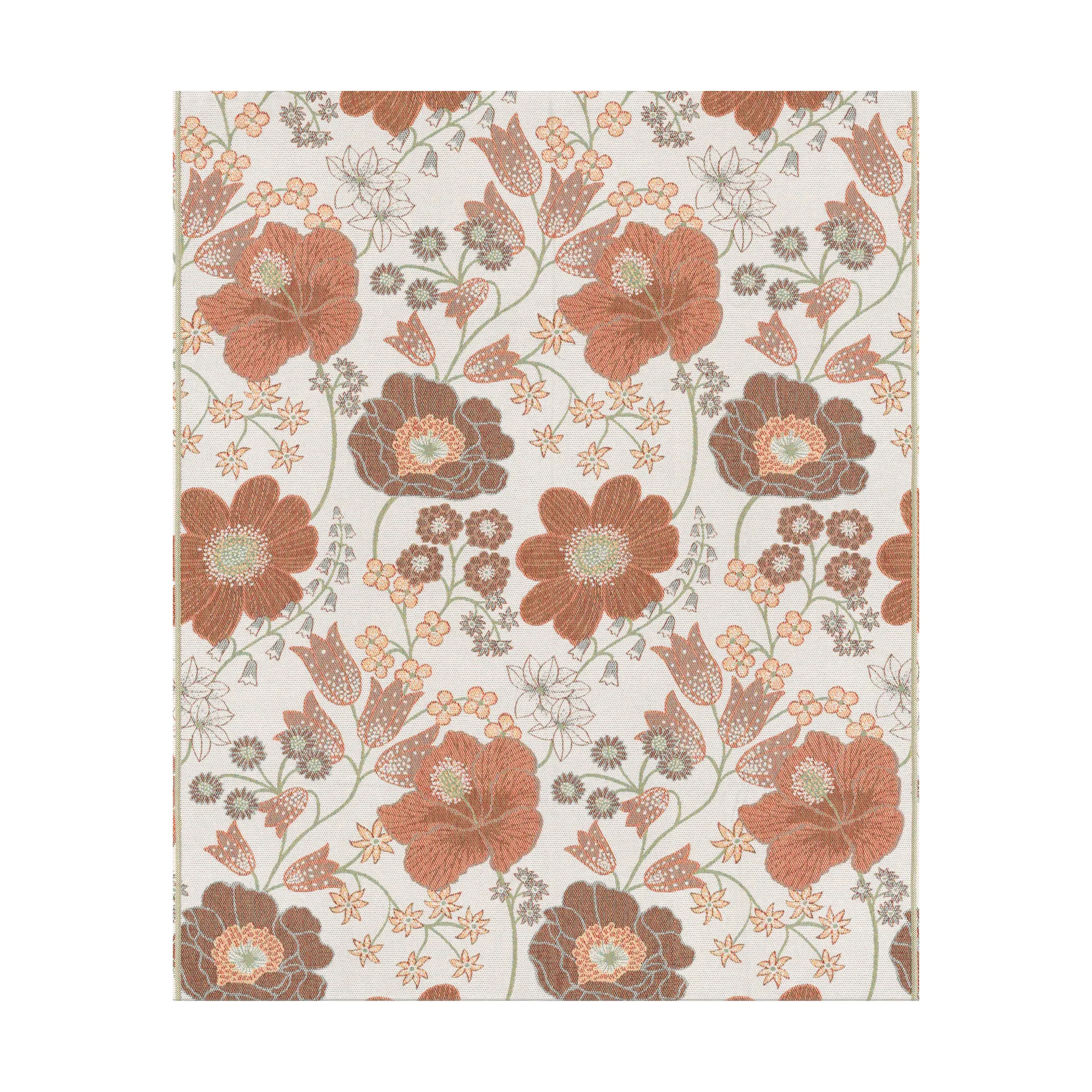 Manta Kvällsblom 140x170 cm, Multi Ekelund Linneväveri