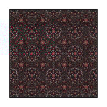 Mantel Bettys jul 145x145 cm - Rojo-negro - Ekelund Linneväveri