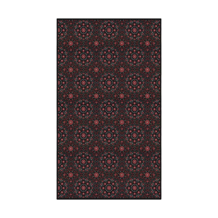 Mantel Bettys jul 145x250 cm - Rojo-negro - Ekelund Linneväveri
