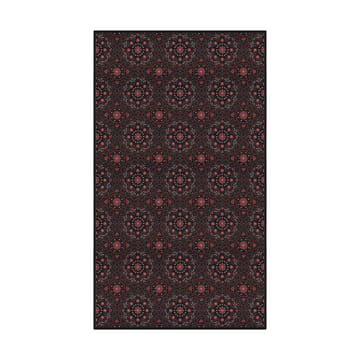Mantel Bettys jul 145x300 cm - Rojo-negro - Ekelund Linneväveri