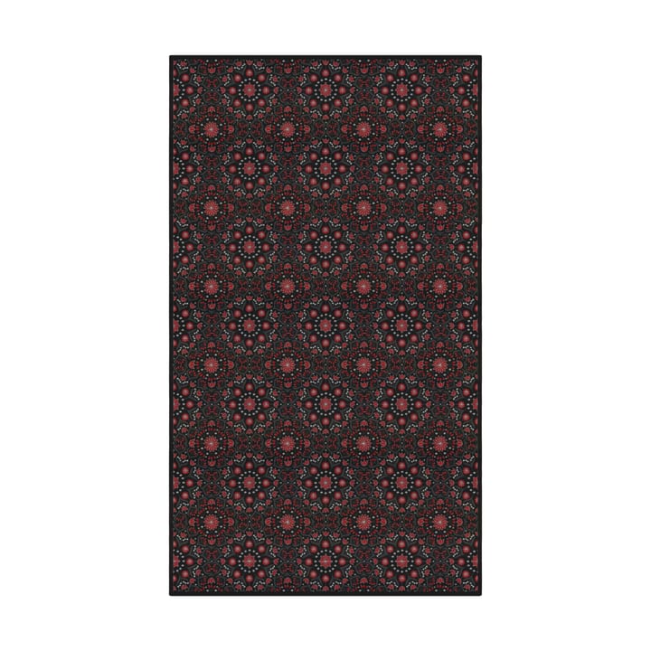 Mantel Bettys jul 145x300 cm - Rojo-negro - Ekelund Linneväveri