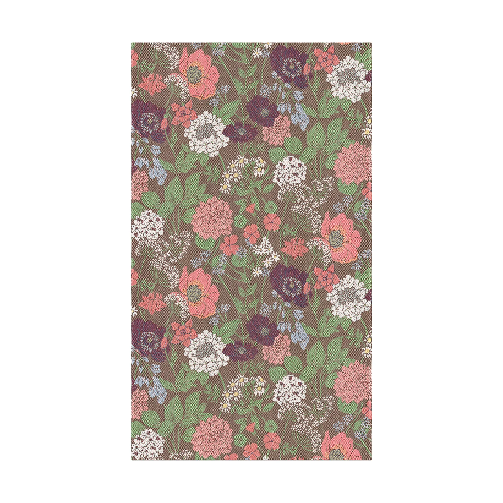 Mantel Blomsterfång 145x250 cm, Multi Ekelund Linneväveri