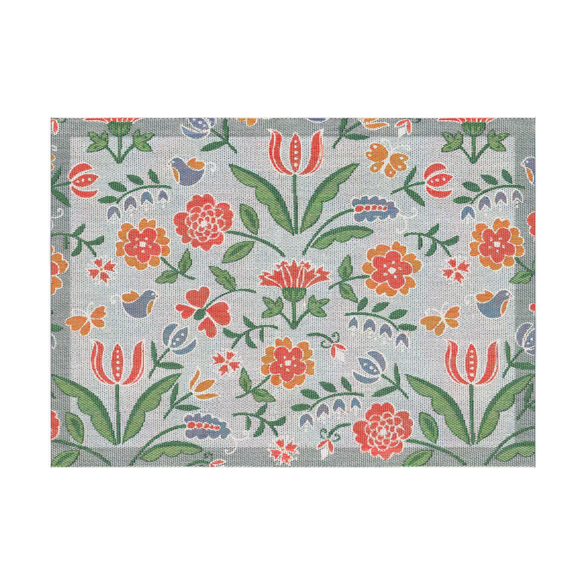 Mantel individual Blomglänta 35x48 cm, Multi Ekelund Linneväveri