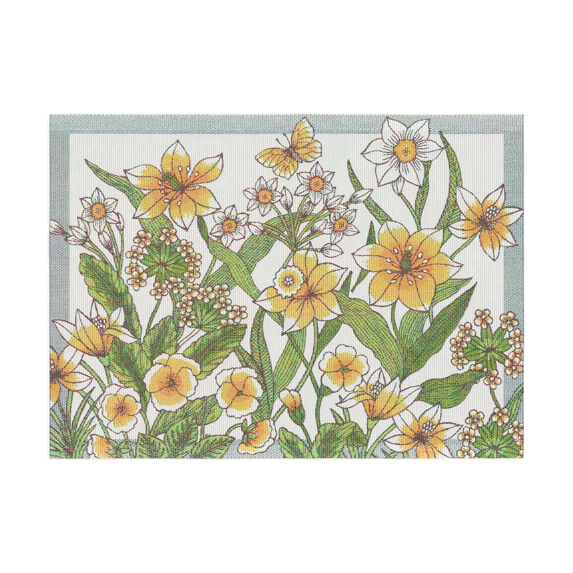 Mantel individual Daffodil 35x48 cm, Amarillo Ekelund Linneväveri