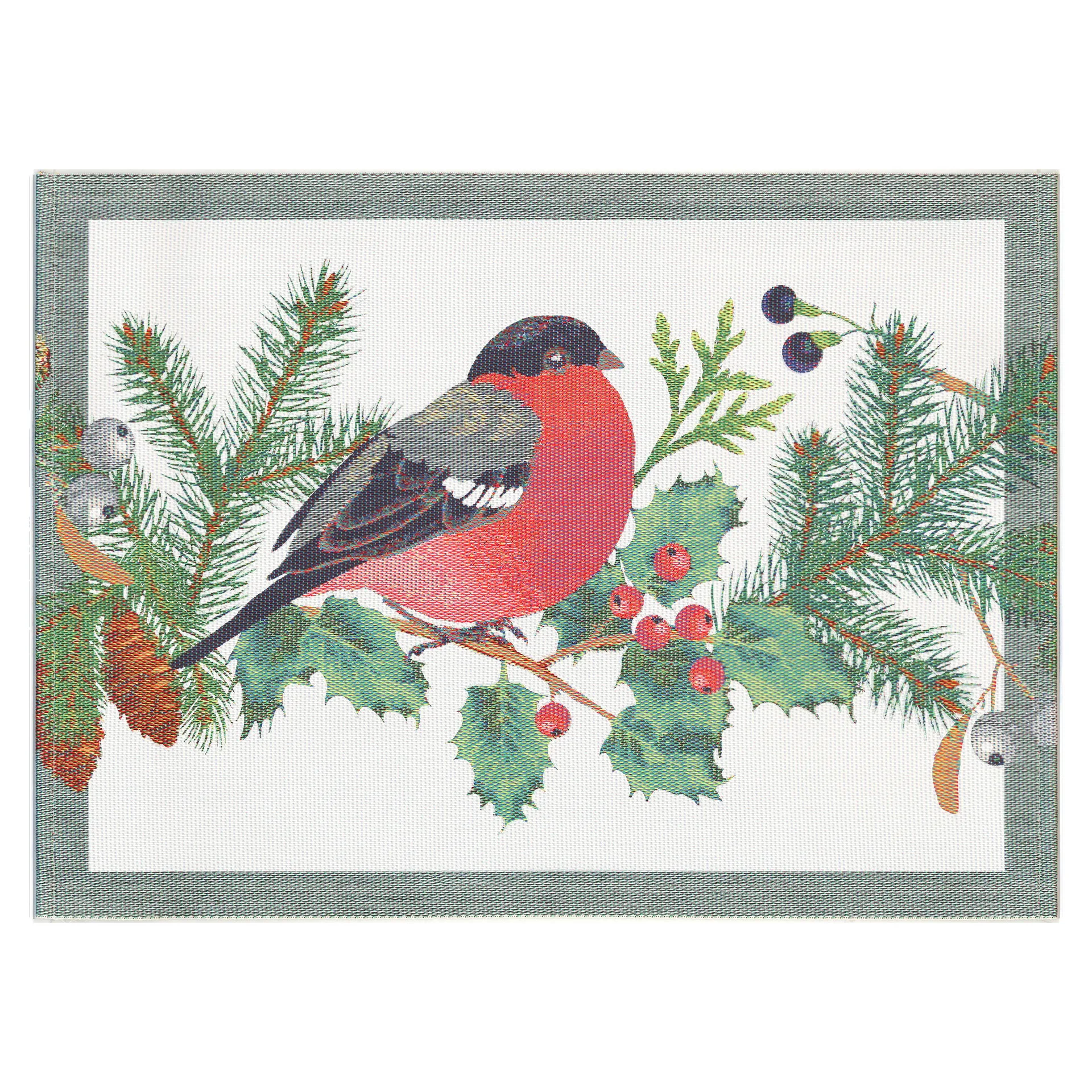 Mantel individual Domherre 35x48 cm, Multi Ekelund Linneväveri