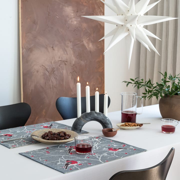 Mantel individual Frostkvist 35x48 cm, gris Ekelund Linneväveri