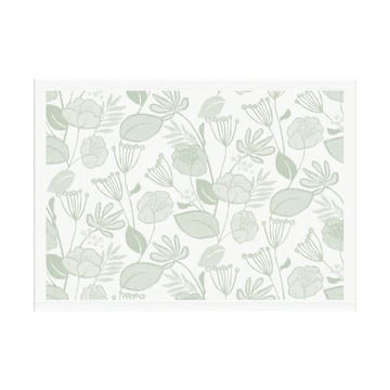 Mantel individual Grönska 35x48 cm - Verde-blanco - Ekelund Linneväveri