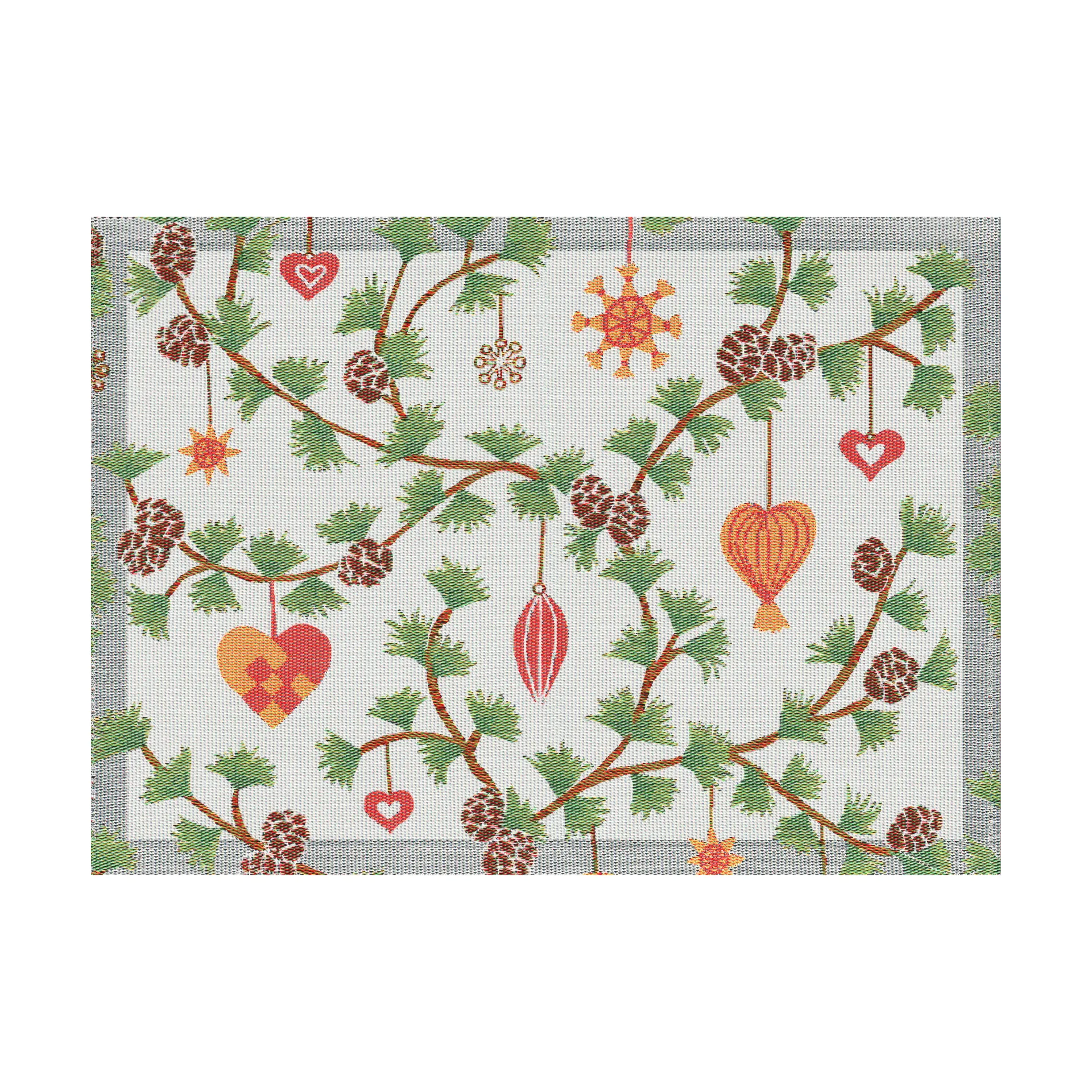 Mantel individual Julefröjd 35x48 cm, Multi Ekelund Linneväveri