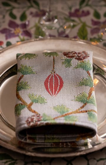 Mantel individual Julefröjd 35x48 cm - Multi - Ekelund Linneväveri