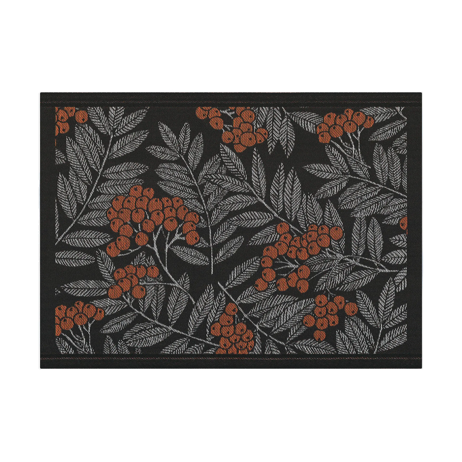 Mantel individual Rönnbärsblad, 35x48 cm Ekelund Linneväveri