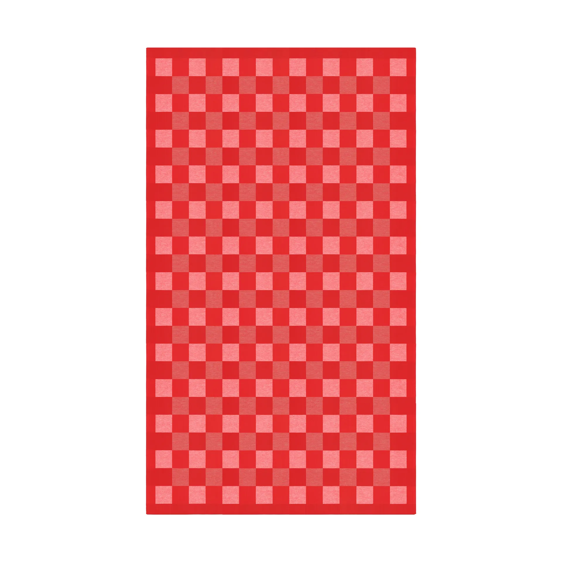 Mantel Schack rojo, 150x250 cm Ekelund Linneväveri