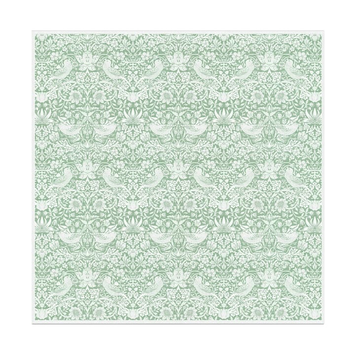 Mantel Strawberry Thief 150x150 cm - Verde - Ekelund Linneväveri