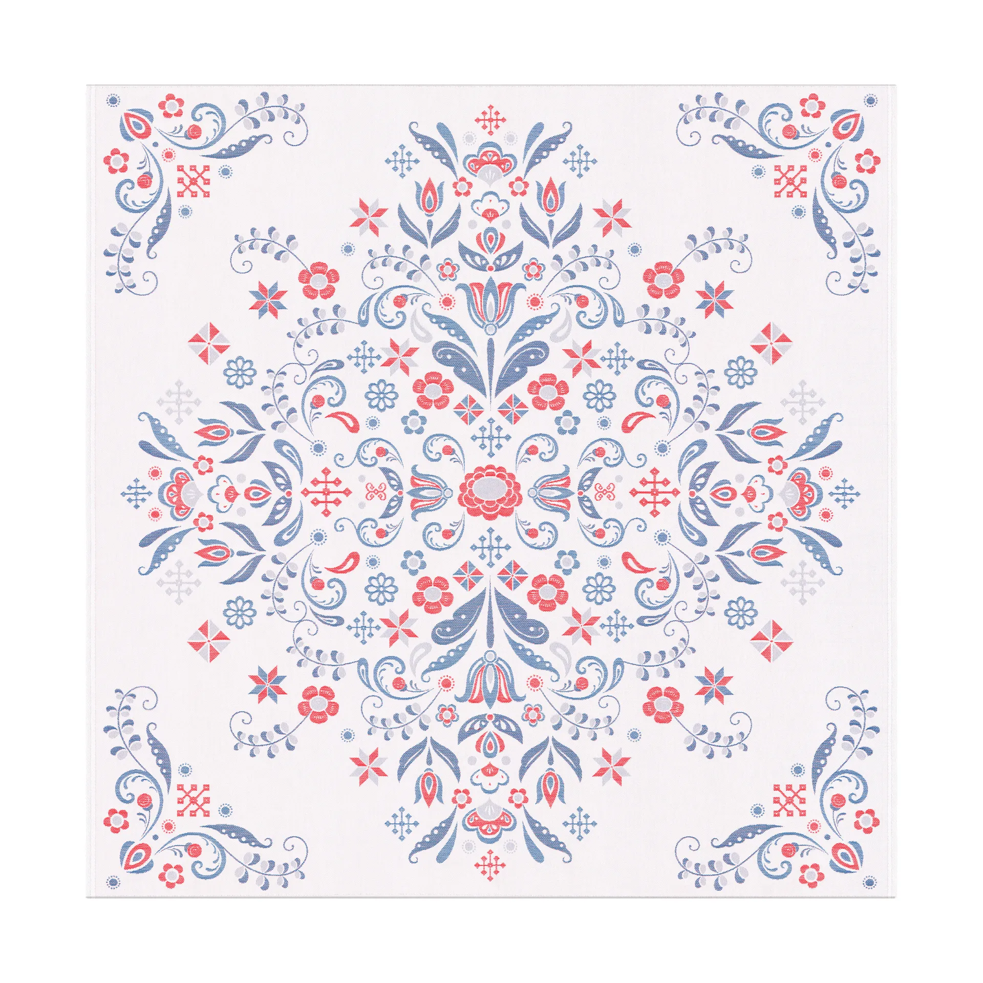 Mantel Torplyckan 145x145 cm, Multi Ekelund Linneväveri