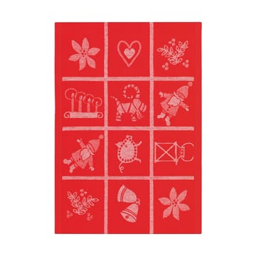 Paño de cocina Adventruta 35x50 cm - Rojo - Ekelund Linneväveri