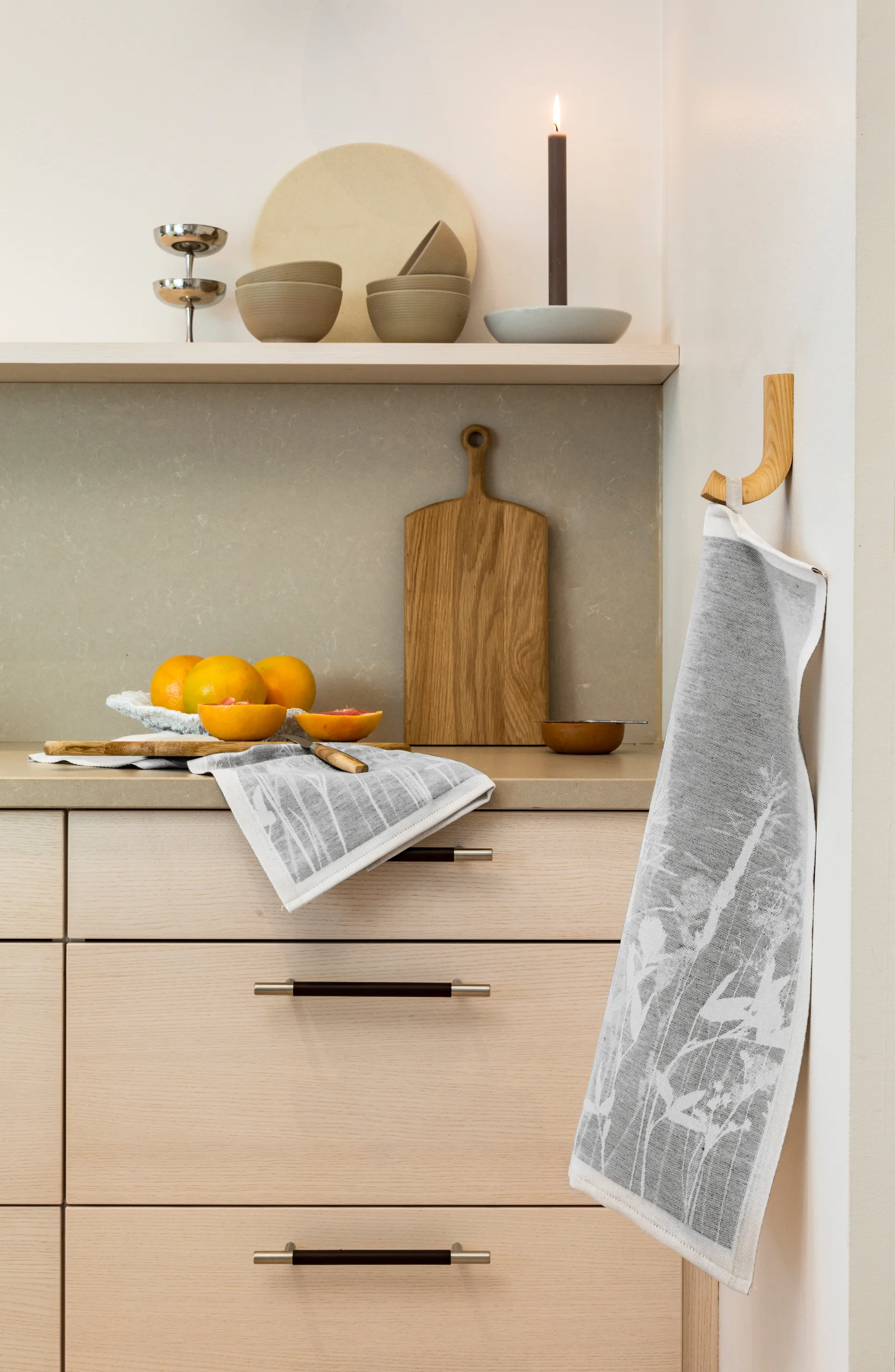 Paño de cocina Airy 35x50 cm, gris Ekelund Linneväveri