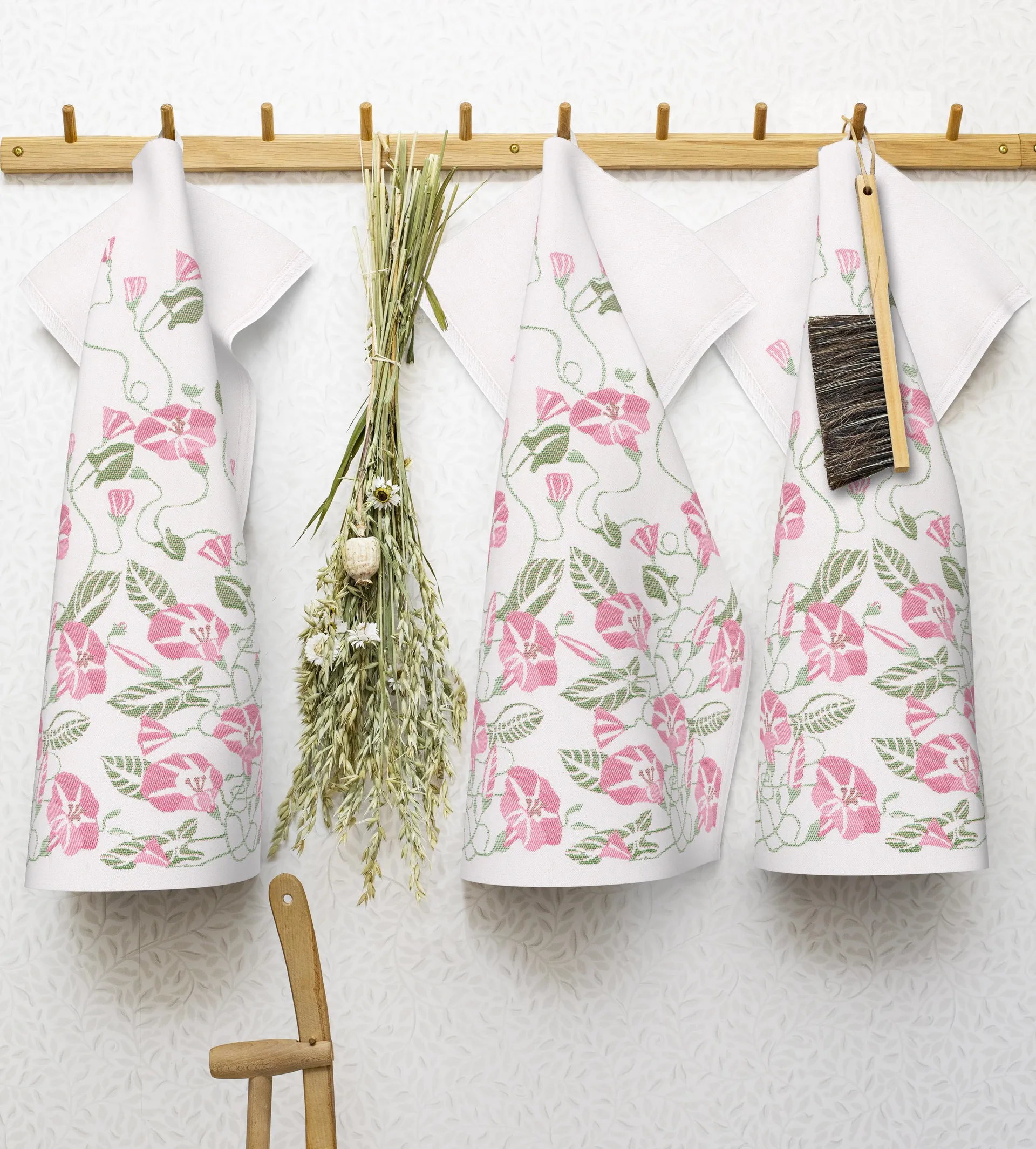 Paño de cocina Åkervinda 48x70 cm, Rosa Ekelund Linneväveri