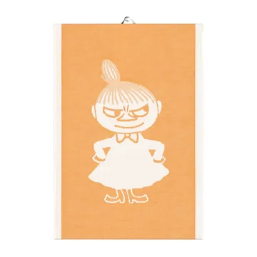 Paño de cocina Big little My naranja - 35x50 cm - Ekelund Linneväveri