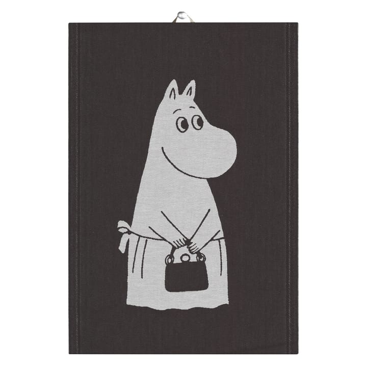 Paño de cocina Big Moominmamma 35x50 cm - negro - Ekelund Linneväveri