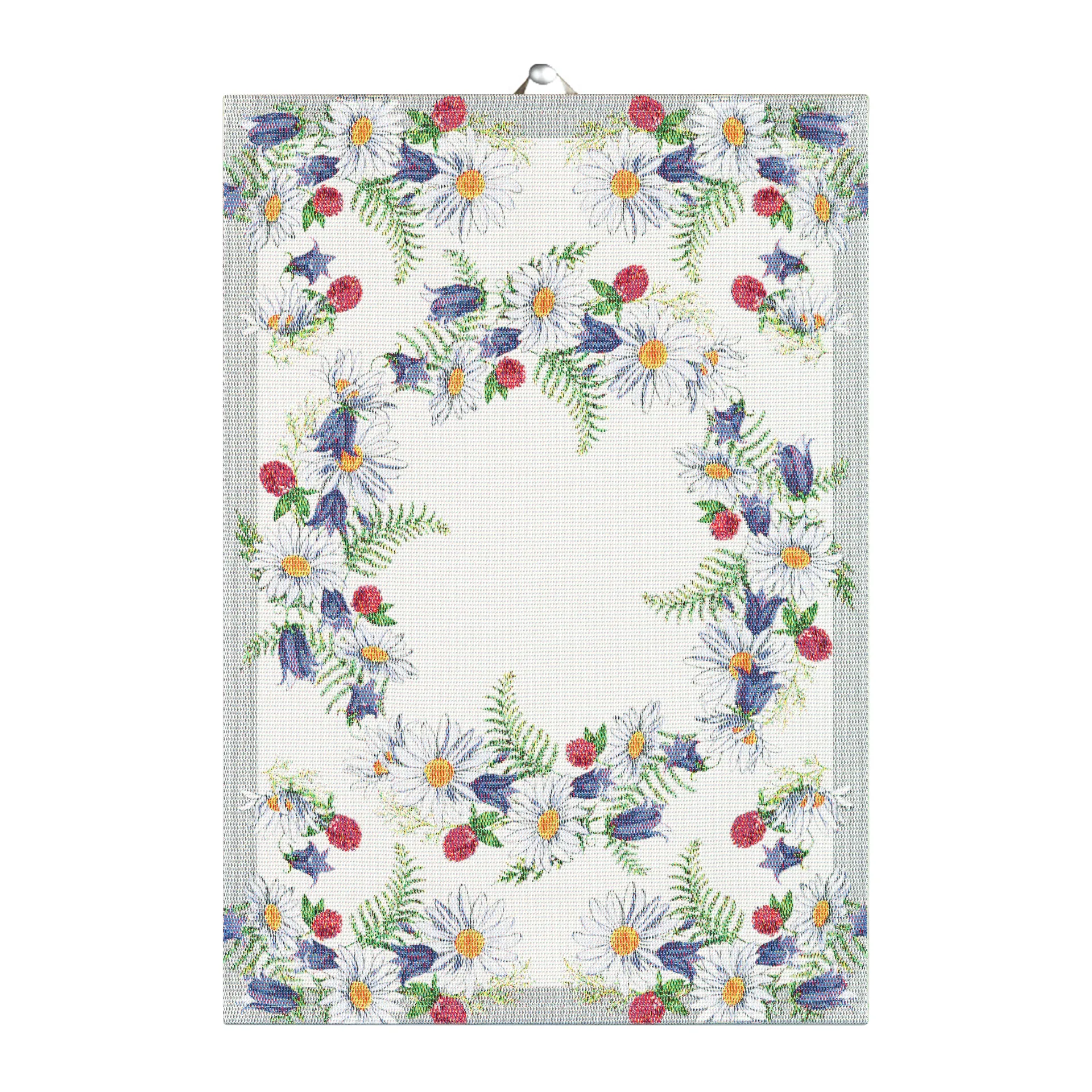 Paño de cocina Blomkrans 35x50 cm, Multi Ekelund Linneväveri