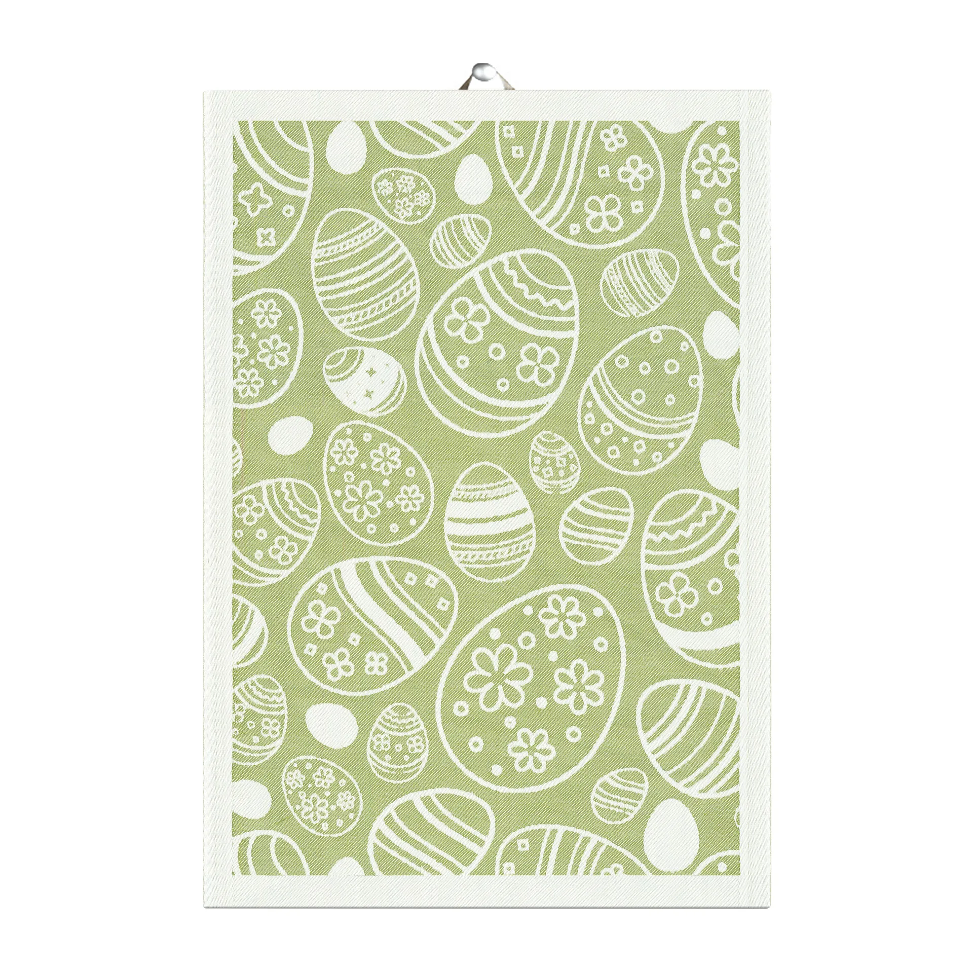 Paño de cocina Easter Egg 35x50 cm, verde Ekelund Linneväveri
