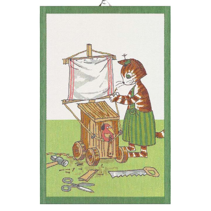 Paño de cocina Findus Bygger 40x60 cm, Multi Ekelund Linneväveri