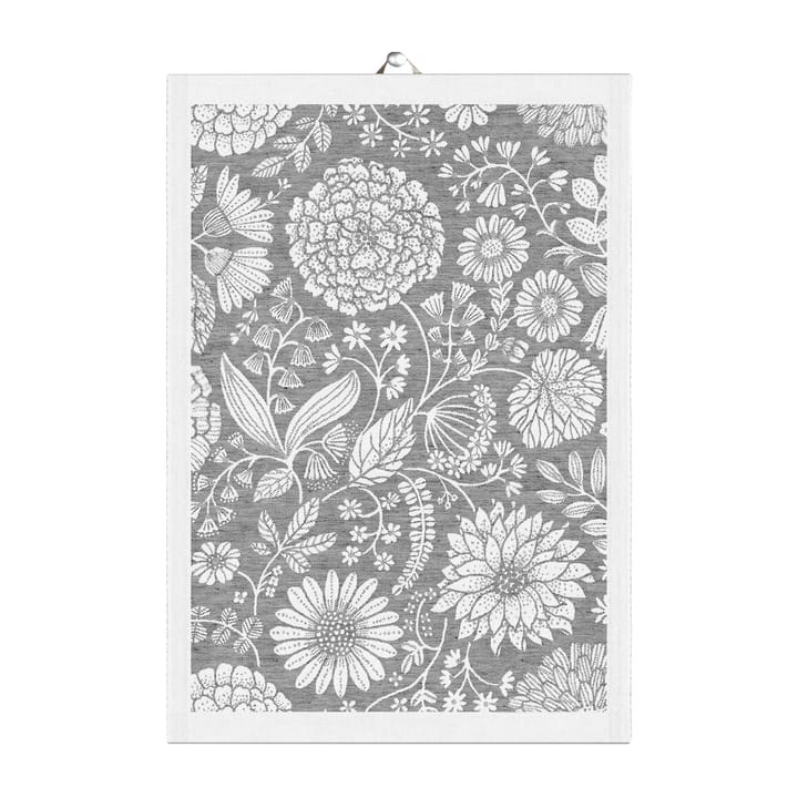 Paño de cocina Flowering 35x50 cm - gris - Ekelund Linneväveri