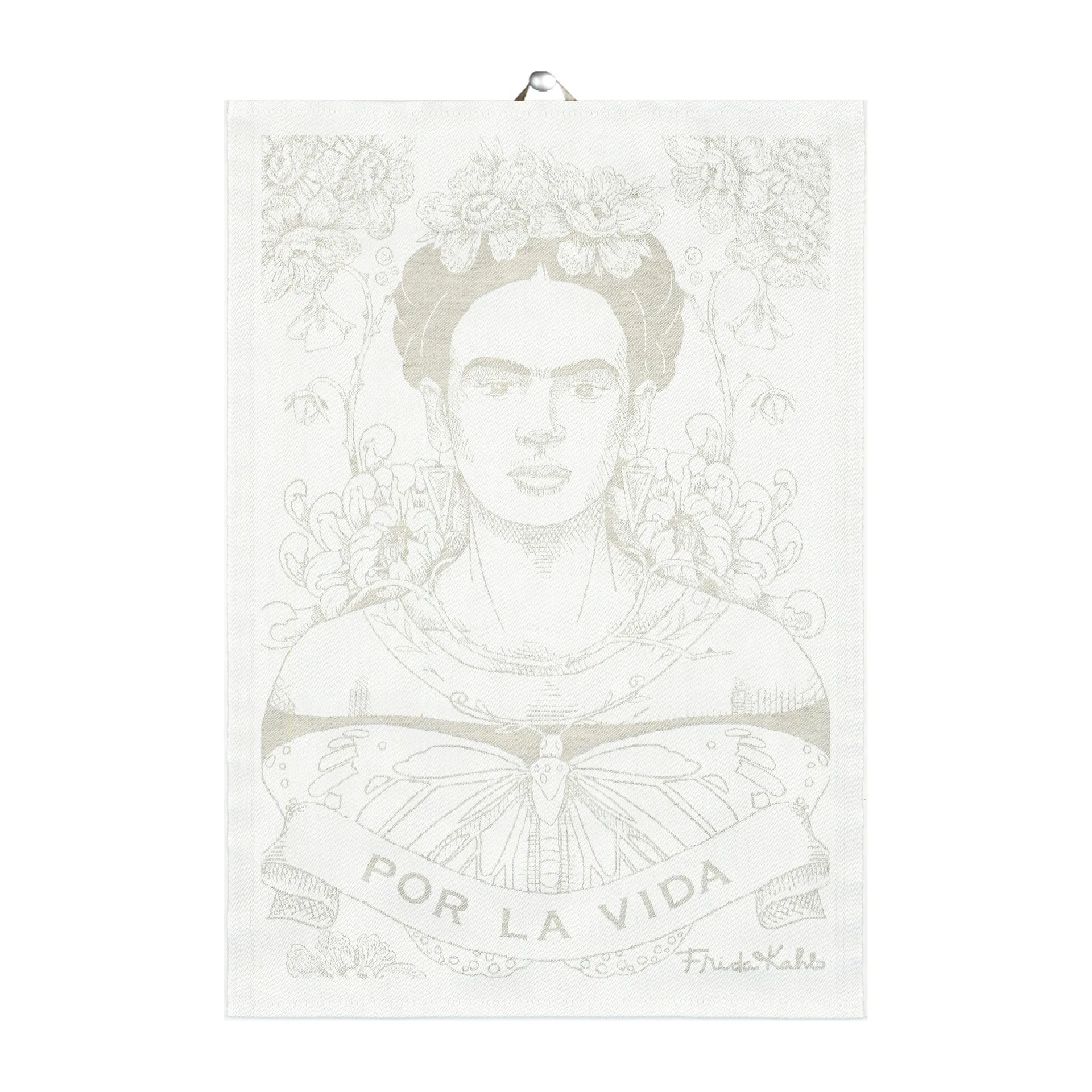 Paño de cocina Frida Kahlo 35x50 cm, Belleza Ekelund Linneväveri