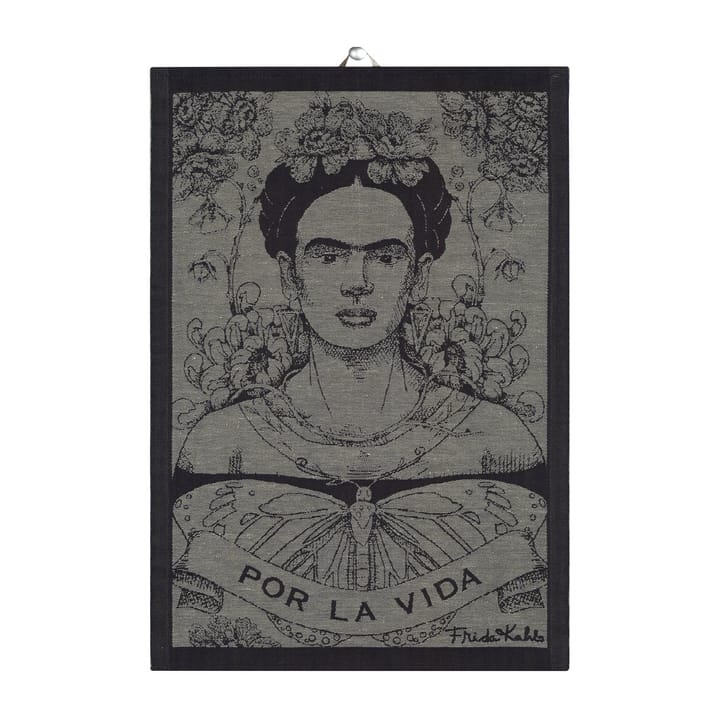 Paño de cocina Frida Kahlo 35x50 cm - Fuerza - Ekelund Linneväveri