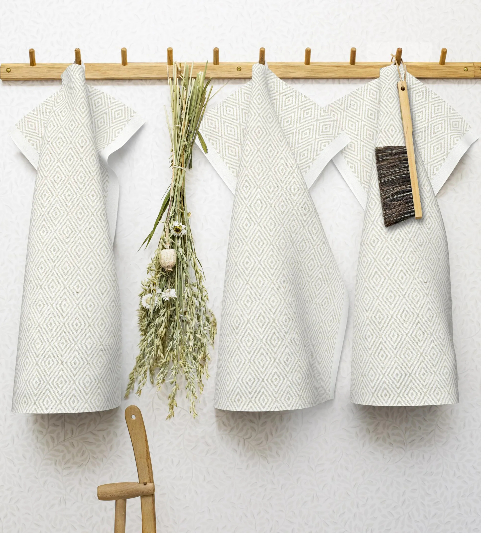 Paño de cocina Gåsöga sin blanquear, 35x50 cm Ekelund Linneväveri