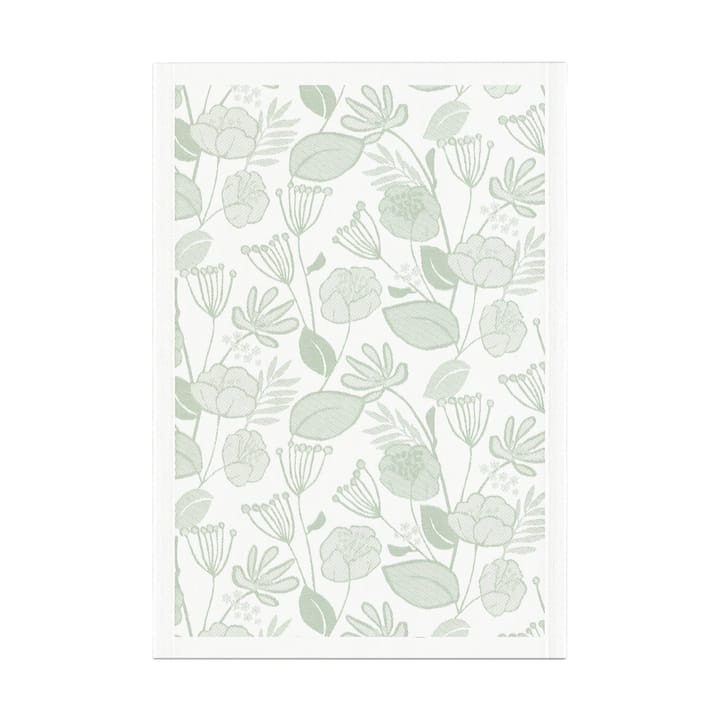 Paño de cocina Grönska 35x50 cm - Verde-blanco - Ekelund Linneväveri