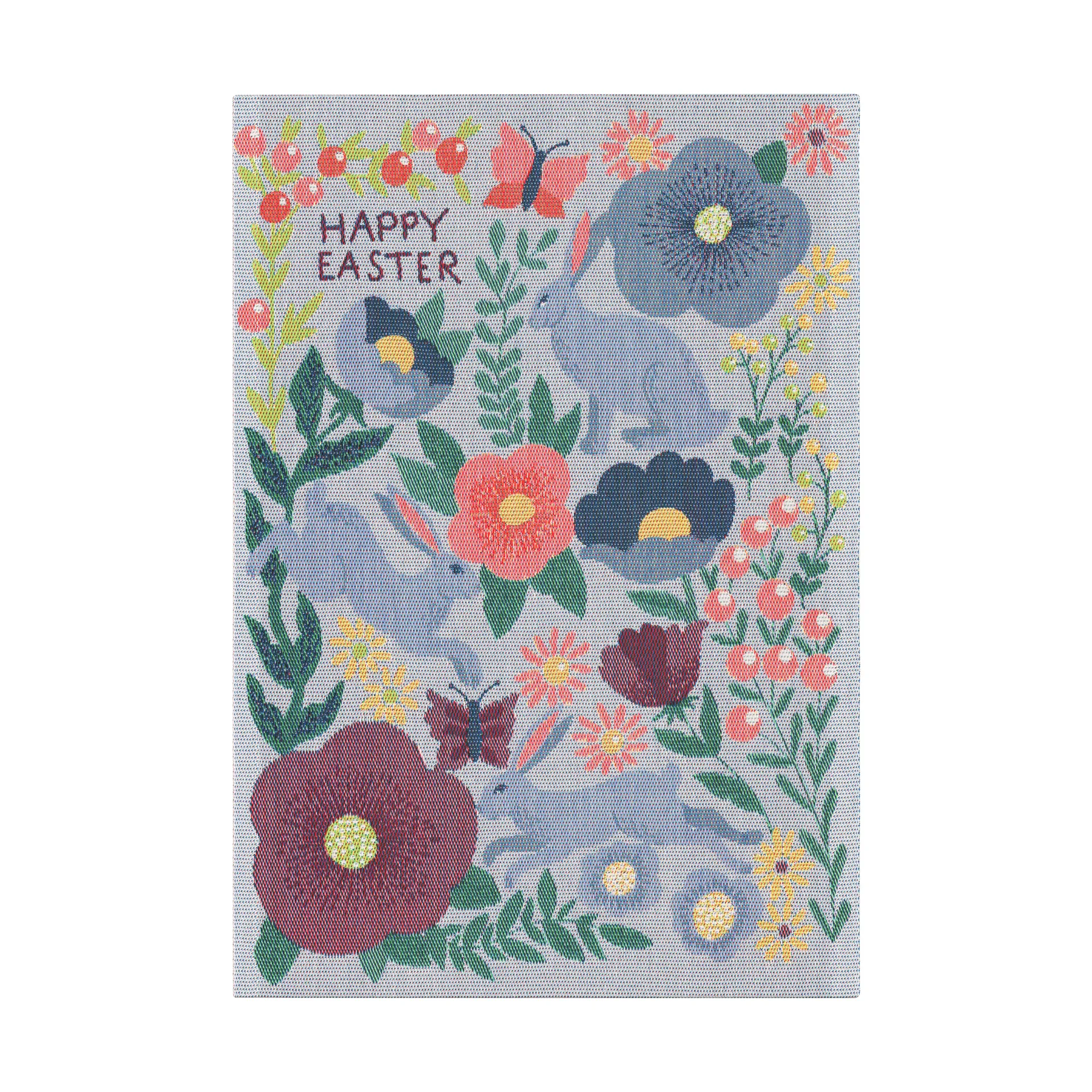 Paño de cocina Happy Easter 35x50 cm, Multi Ekelund Linneväveri